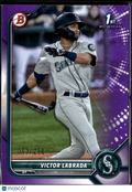 Victor Labrada 2022 Bowman Prospects 1st Purple Paper /250 Seattle Mariners