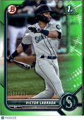 Victor Labrada 2022 Bowman Prospects 1st Green Paper /399 Seattle Mariners