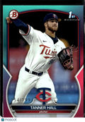 Tanner Hall 2023 Bowman Draft 1st Teal Pink Border /199 Minnesota Twins