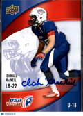 Ishmael MacNeil 2013 Upper Deck USA Football Auto Autograph U-18