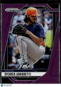 Spencer Arrighetti 2025 Prizm Purple Prizm 129/149 Houston Astros