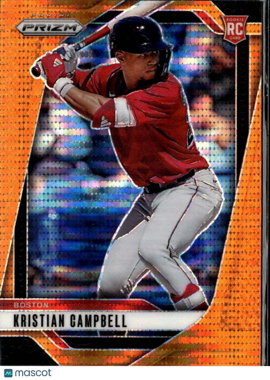 Kristian Campbell 2025 Prizm RC Orange Pulsar 289/399 Boston Red Sox