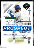 Jesus Baez 2024 Prospect Edition Baseball Ticket Blue /199 New York Mets