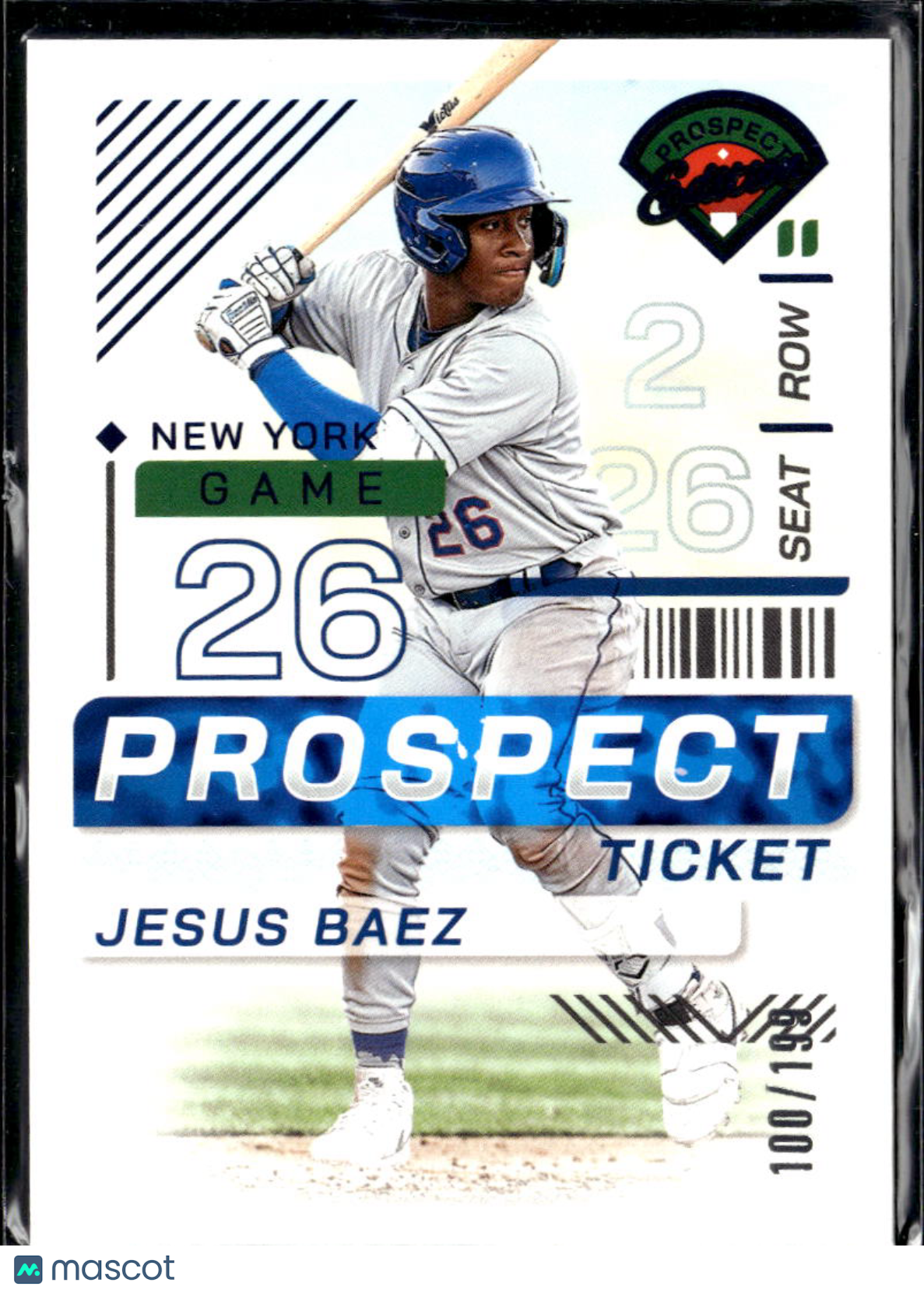 Jesus Baez 2024 Prospect Edition Baseball Ticket Blue /199 New York Mets
