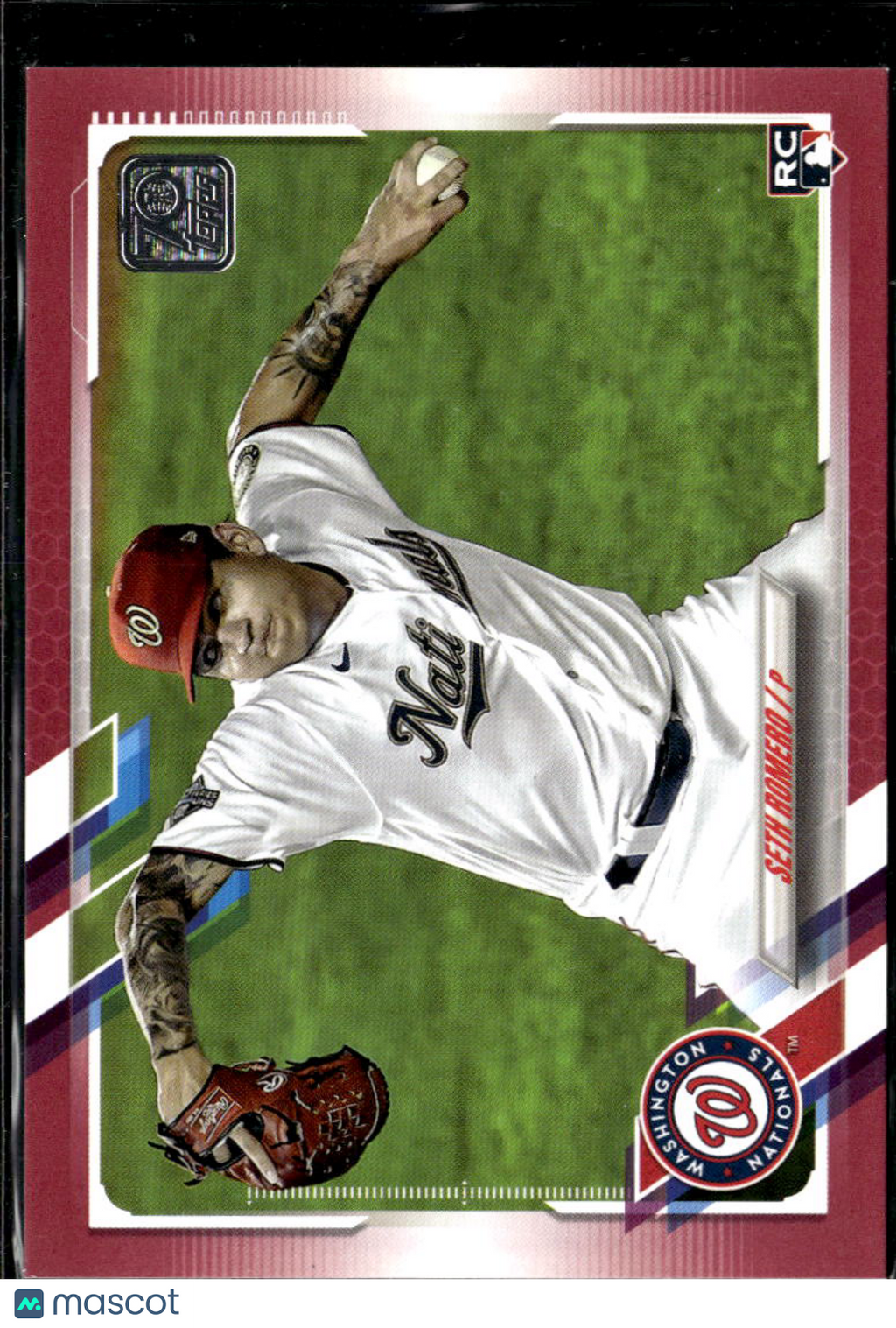 Seth Romero 2021 Topps RC Mother's Day Pink /50 Washington Nationals