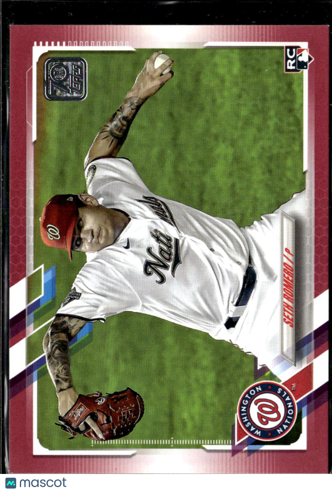 Seth Romero 2021 Topps RC Mother's Day Pink /50 Washington Nationals