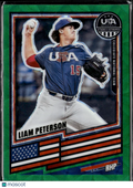 Liam Peterson 2026 USA Baseball Stars & Stripes Green /99 USA