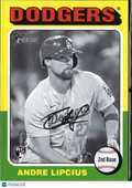 Andre Lipcius 2024 Topps Heritage Black White SSP RC Los Angeles Dodgers