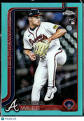 Nathan Wiles 2025 Topps Chrome RC Aqua Rookie /199 Atlanta Braves