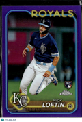 Nick Loftin 2024 Topps Chrome Purple Refractor RC /250 Kansas City Royals