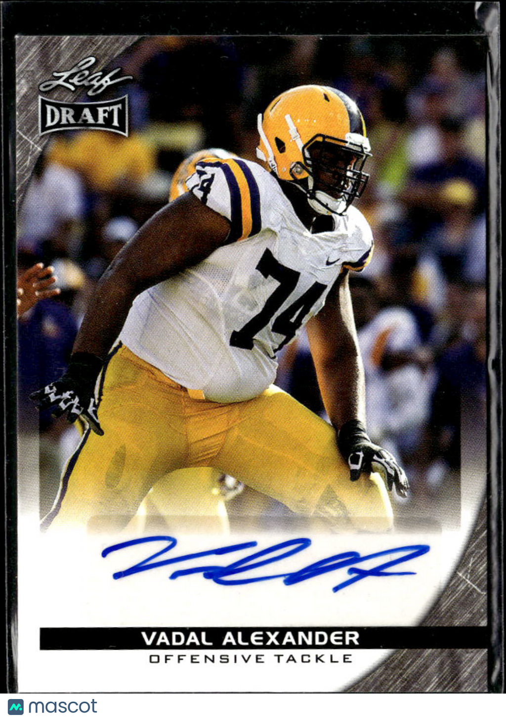 Vadal Alexander 2016 Leaf Draft Auto Autograph RC LSU Tigers