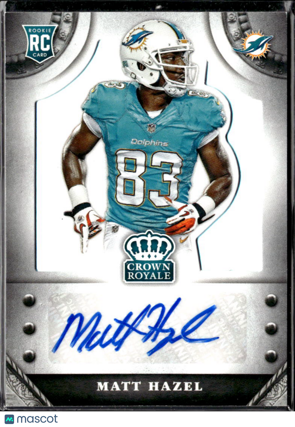 Matt Hazel 2014 Crown Royale Auto Autograph RC 129/299 Miami Dolphins