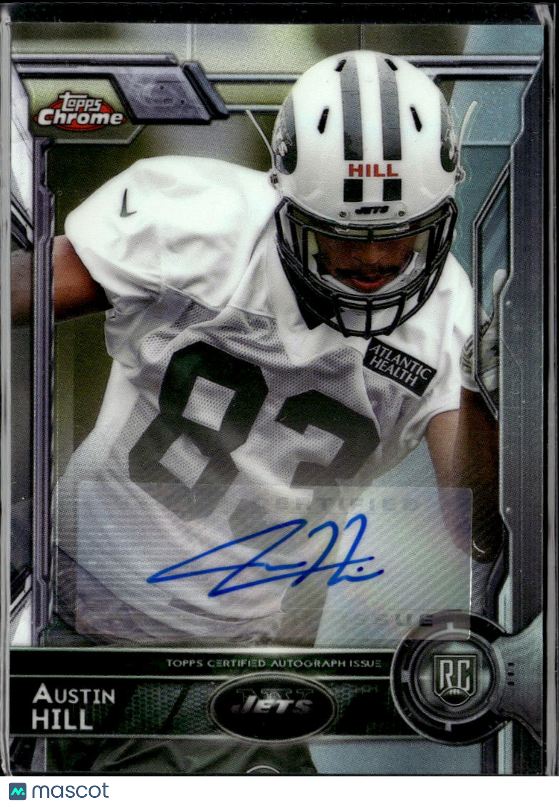Austin Hill 2015 Topps Chrome Auto Autograph RC New York Jets