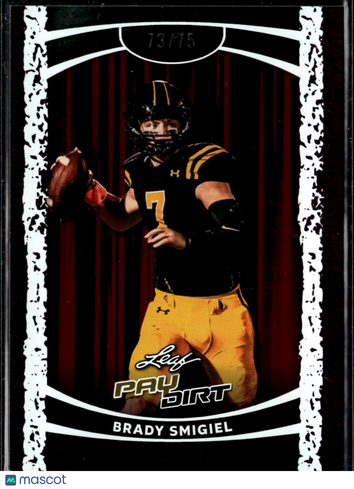 Brady Smigiel 2026 Leaf Paydirt Rookie RC 73/75