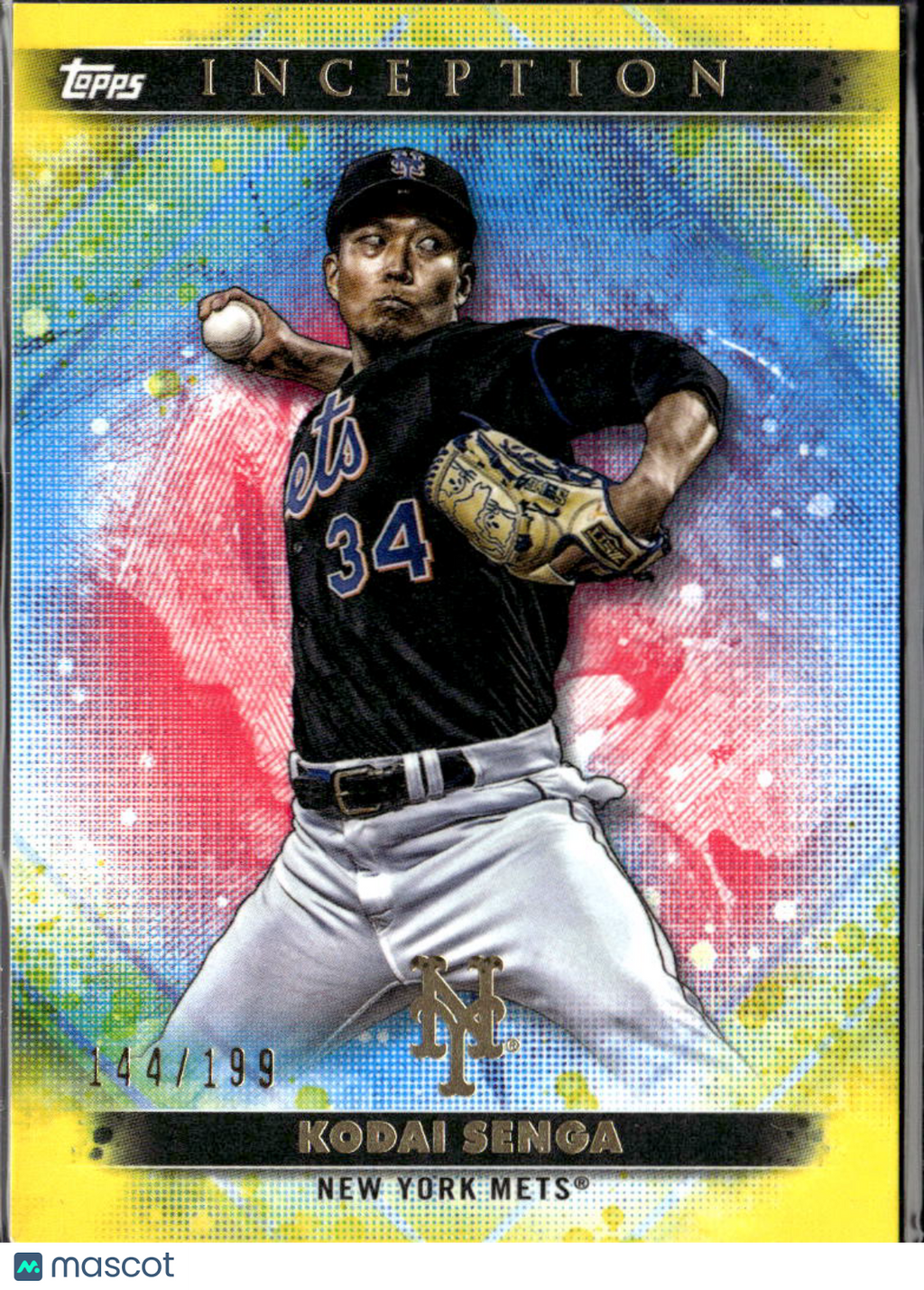 Kodai Senga 2024 Topps Inception Yellow 144/199 New York Mets