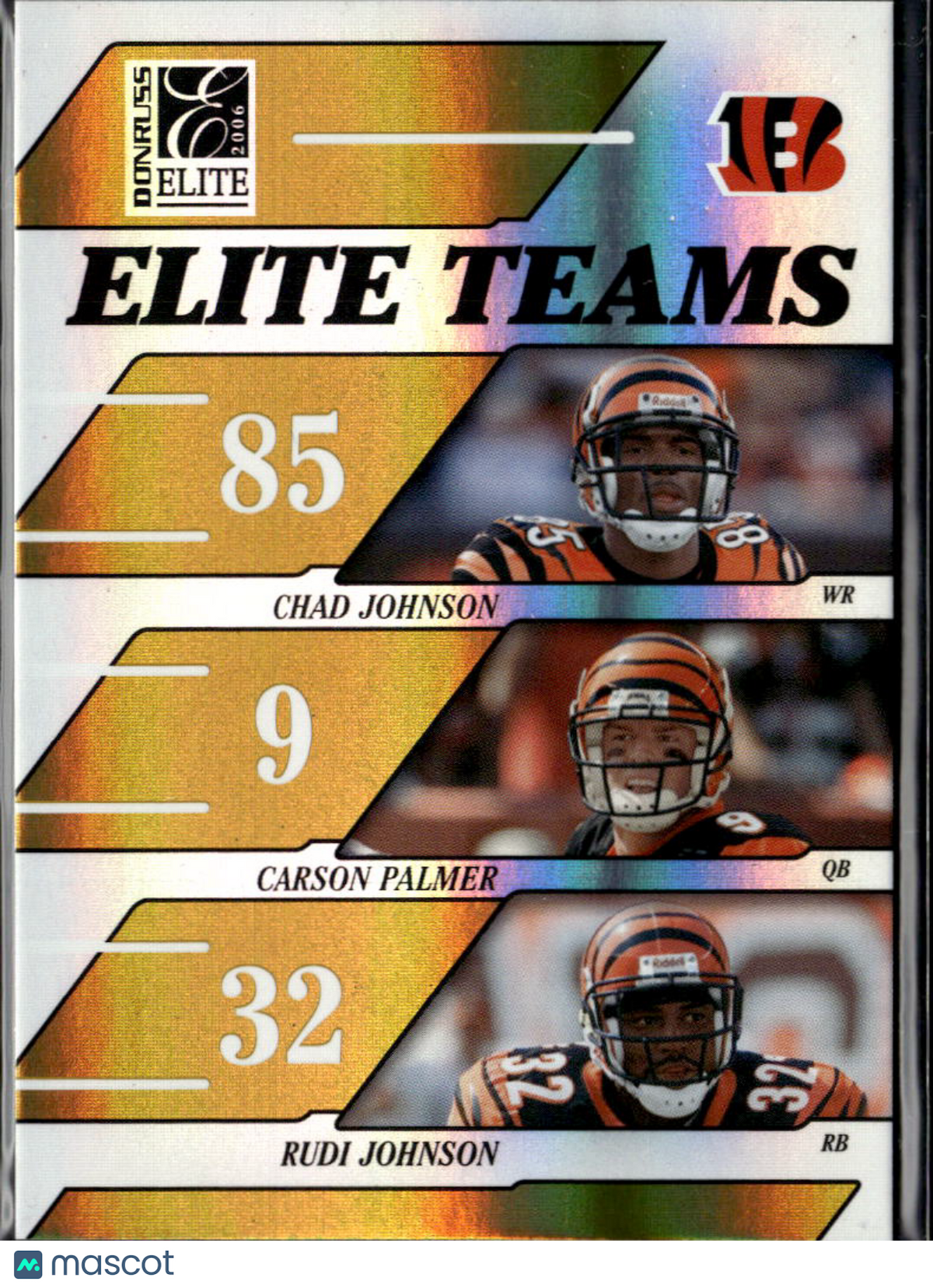 Carson Palmer Chad Johnson Rudi Johnson 2006 Elite Teams /250 Cincinnati Bengals