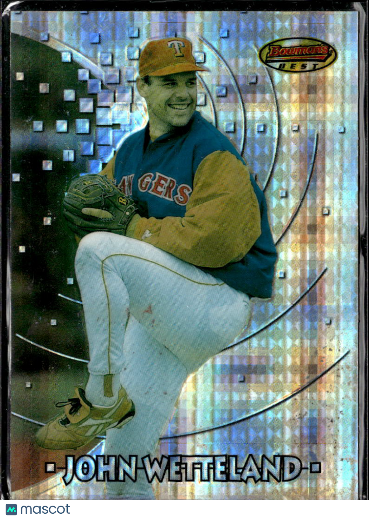 John Wetteland 1995 Bowman's Best Atomic Refractor Texas Rangers