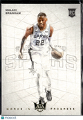 Malaki Branham 2023 Court Kings Works in Progress RC San Antonio Spurs