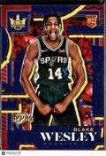 Blake Wesley 2023 Panini Court Kings Rookie Level II RC San Antonio Spurs