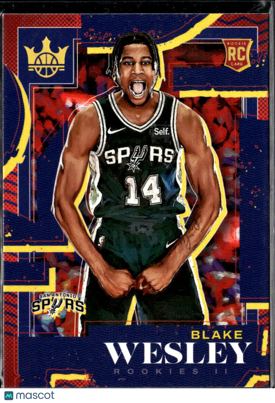 Blake Wesley 2023 Panini Court Kings Rookie Level II RC San Antonio Spurs