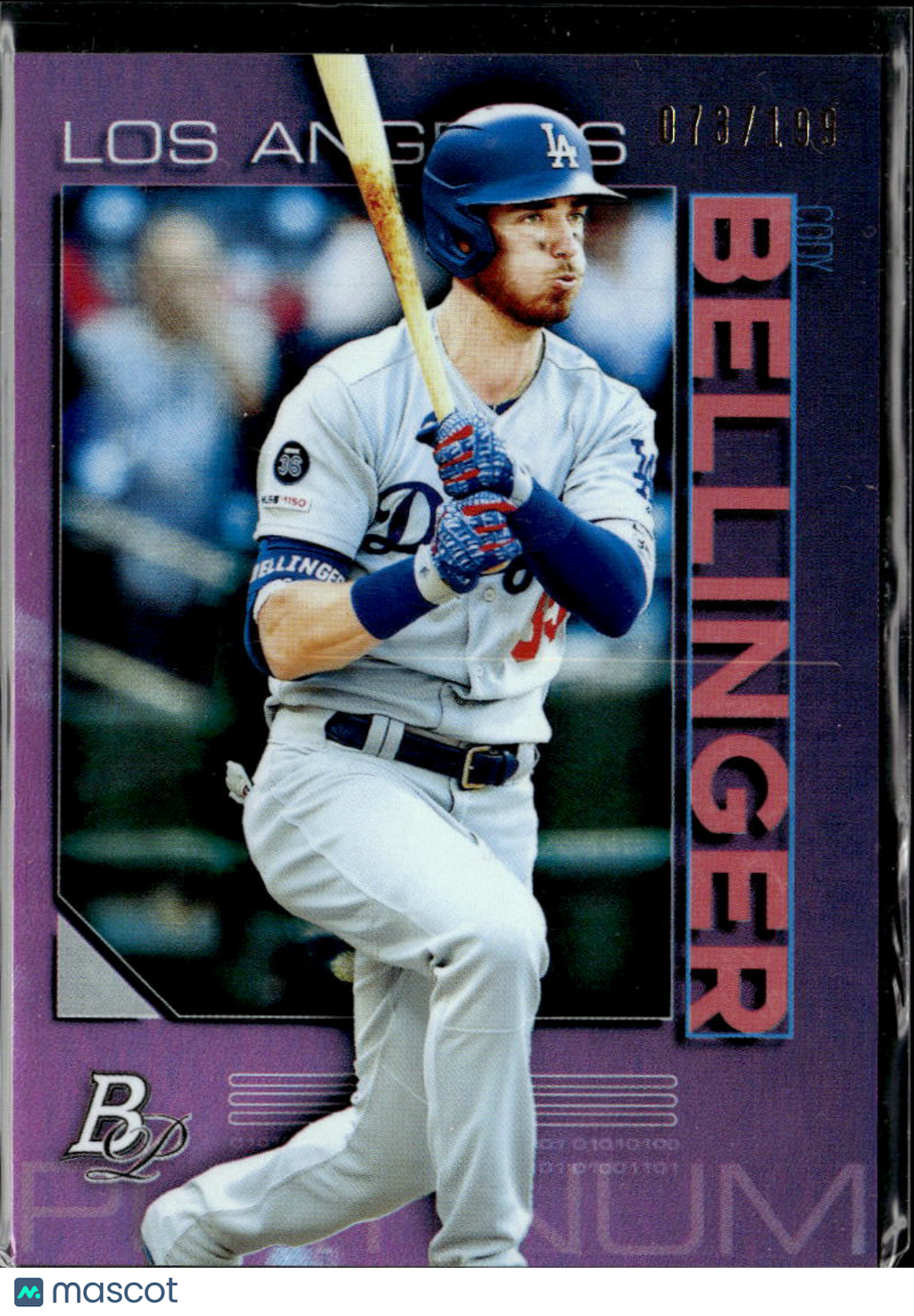 Cody Bellinger 2020 Bowman Platinum Purple /199 Los Angeles Dodgers