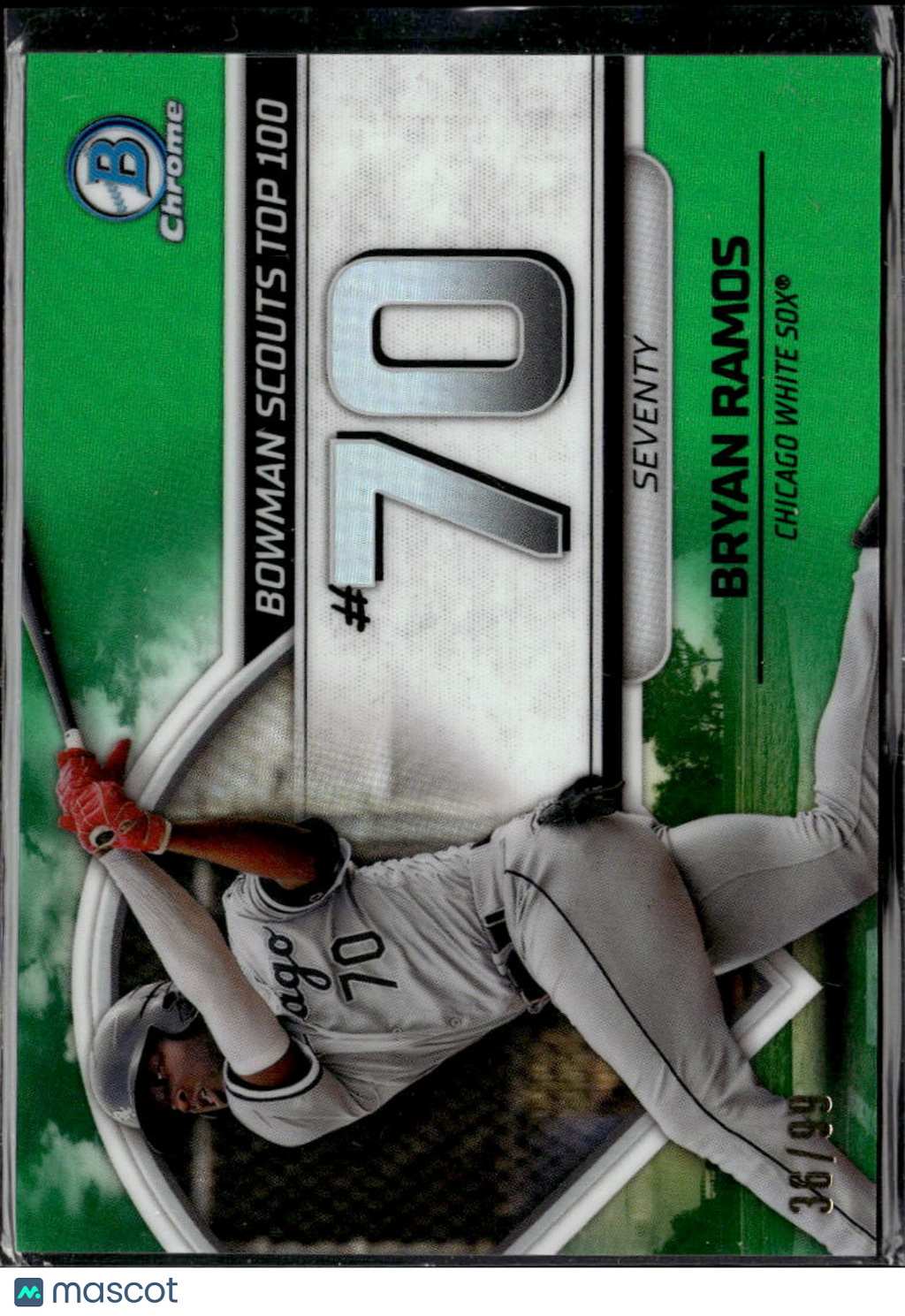 Bryan Ramos 2023 Bowman Chrome Scouts Top 100 Green /99 Chicago White Sox