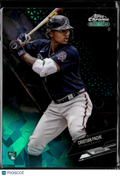 Cristian Pache 2021 Topps Chrome Black Aqua RC 51/99 Atlanta Braves