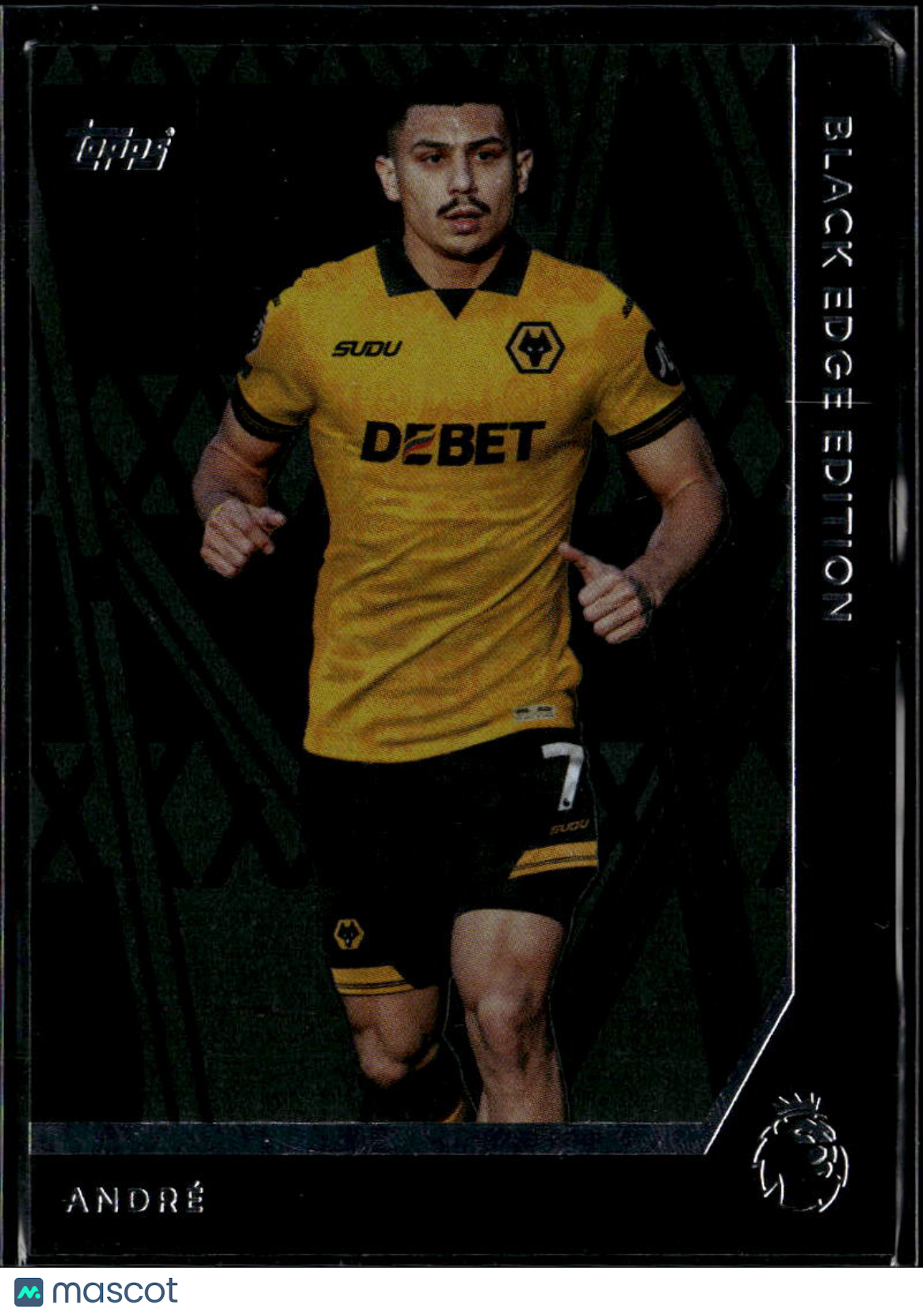 André 2025 Topps Premier League Black Edge Edition Wolverhampton Wanderers