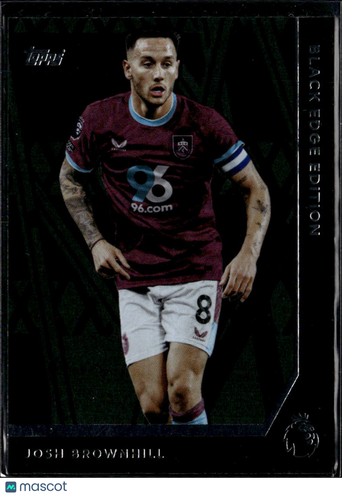 Josh Brownhill 2025 Topps Match Attax Black Edge Edition Burnley