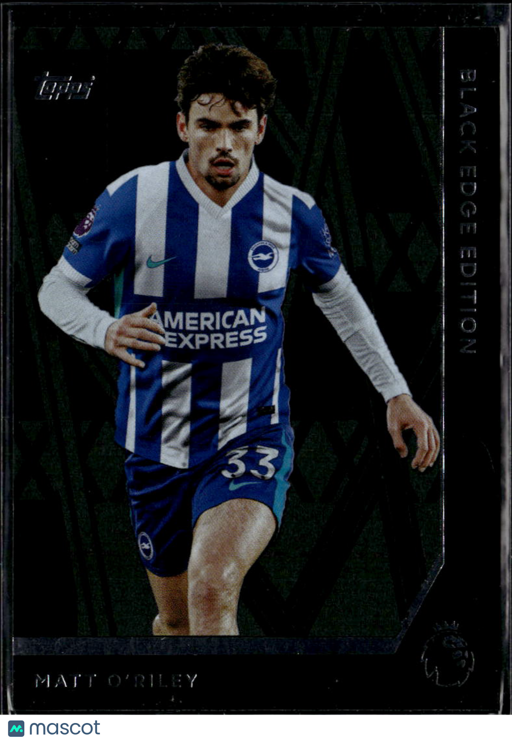 Matt O'Riley 2025 Topps Premier League Black Edge Edition Brighton & Hove Albion