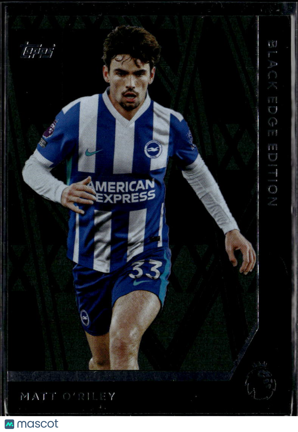 Matt O'Riley 2025 Topps Premier League Black Edge Edition Brighton & Hove Albion