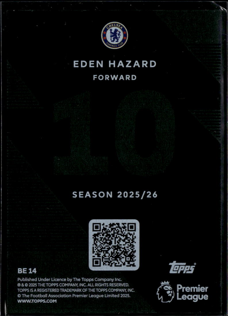 Eden Hazard 2025 Topps Match Attax Black Edge Edition Chelsea