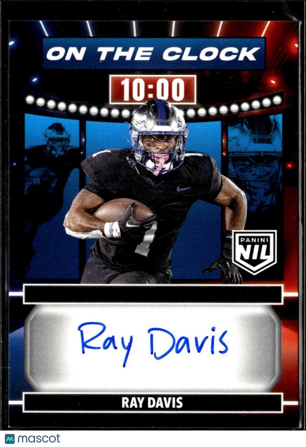 Ray Davis 2024 Panini NIL On The Clock Auto Autograph RC Bills Kentucky Wildcats