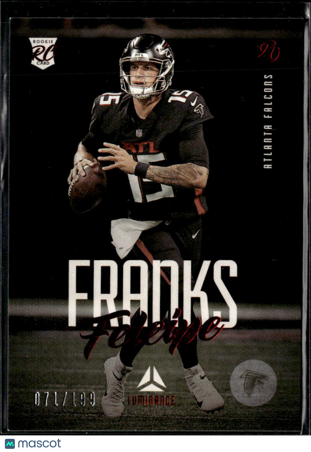 Feleipe Franks 2022 Chronicles Luminance Red RC /199 Atlanta Falcons