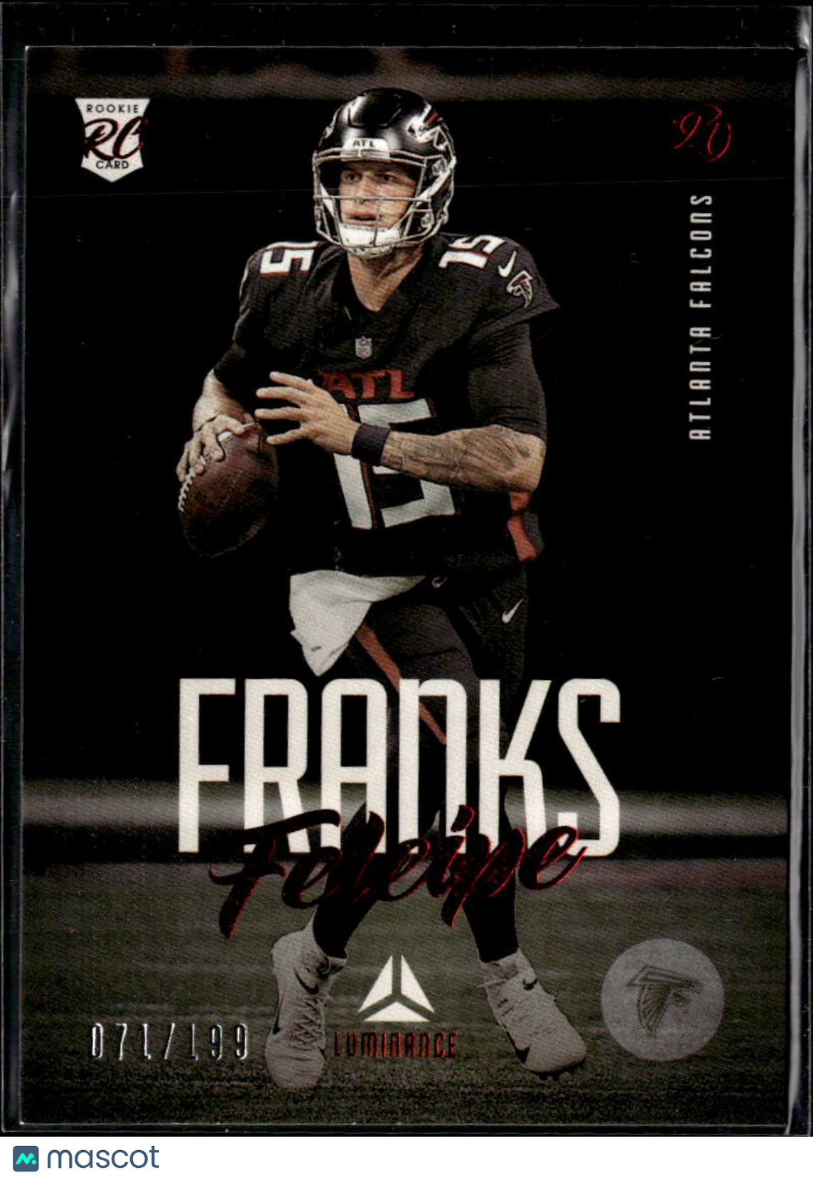 Feleipe Franks 2022 Chronicles Luminance Red RC /199 Atlanta Falcons