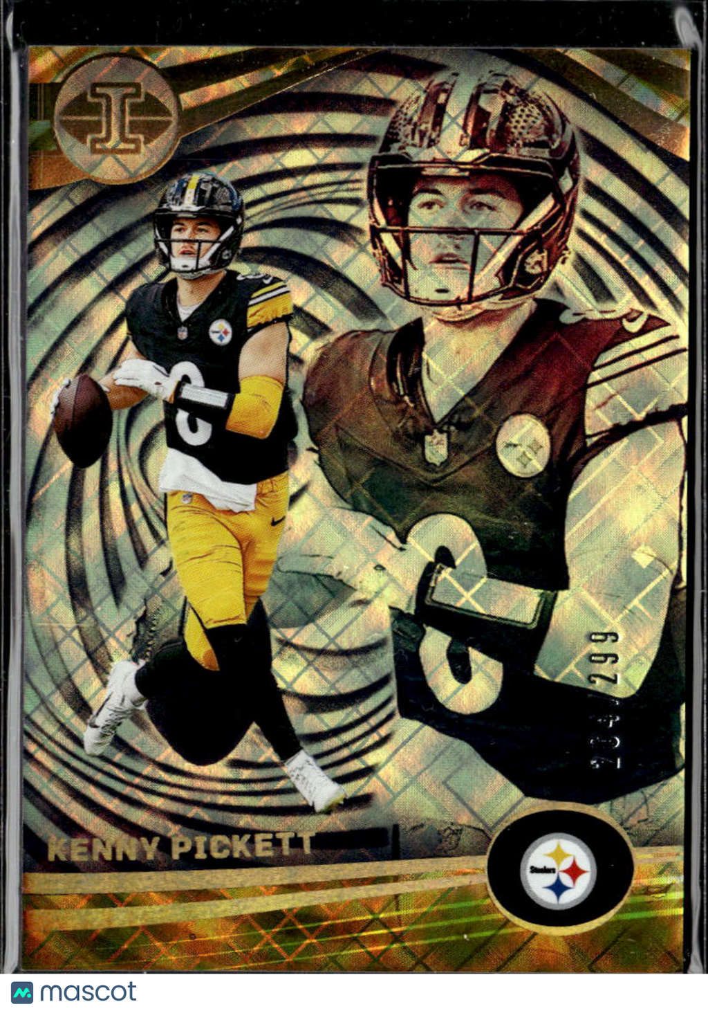 Kenny Pickett 2023 Illusions Yellow Diamond 204/299 Pittsburgh Steelers