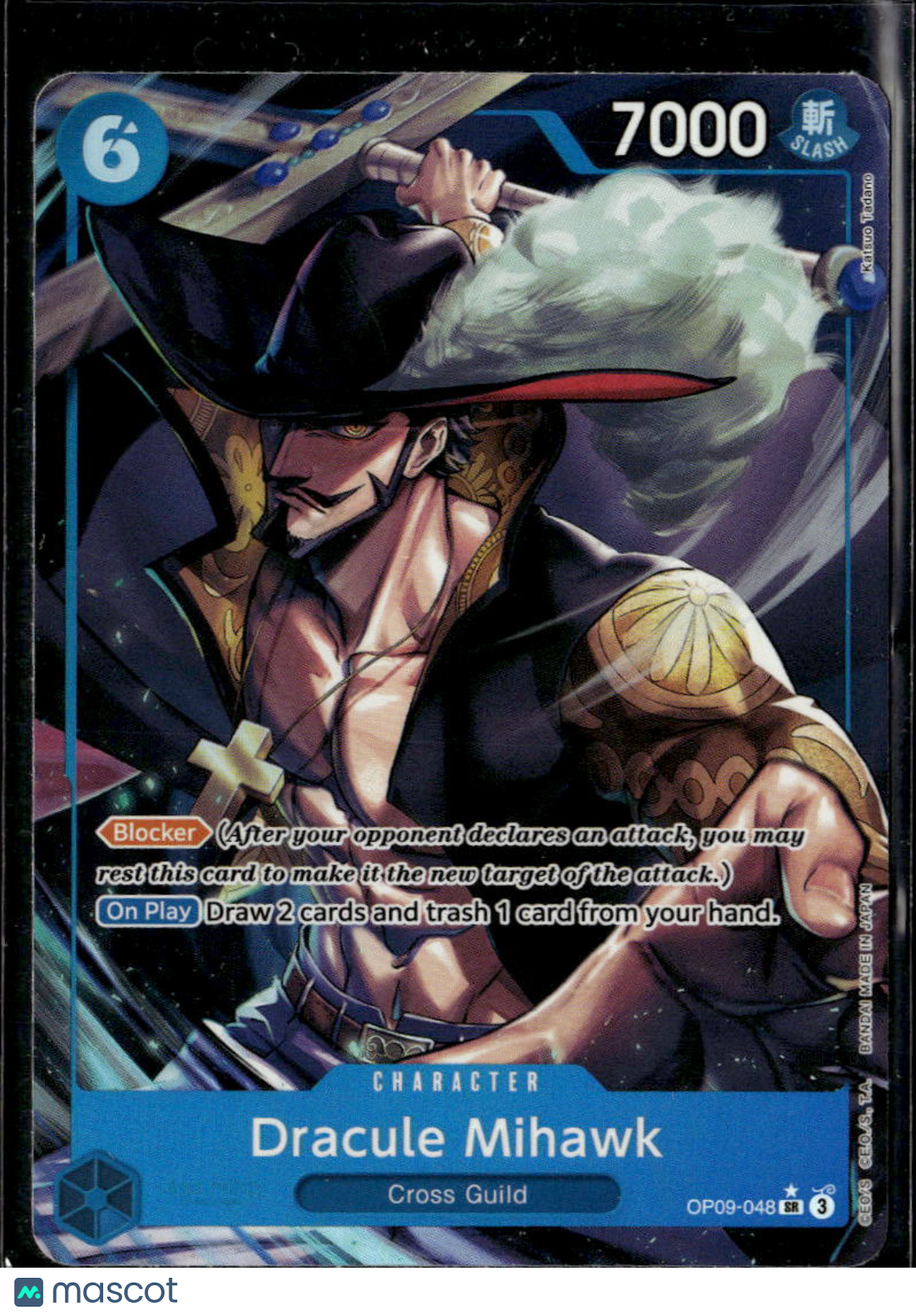 Dracule Mihawk The New Emperor OP09-048 On Play Blocker