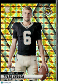 Tyler Shough 2025 Mosaic No Helmet Variation Yellow Rookie RC New Orleans Saints