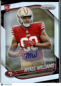 Mykel Williams 2025 Prizm Auto Autograph Rookie RC San Francisco 49ers