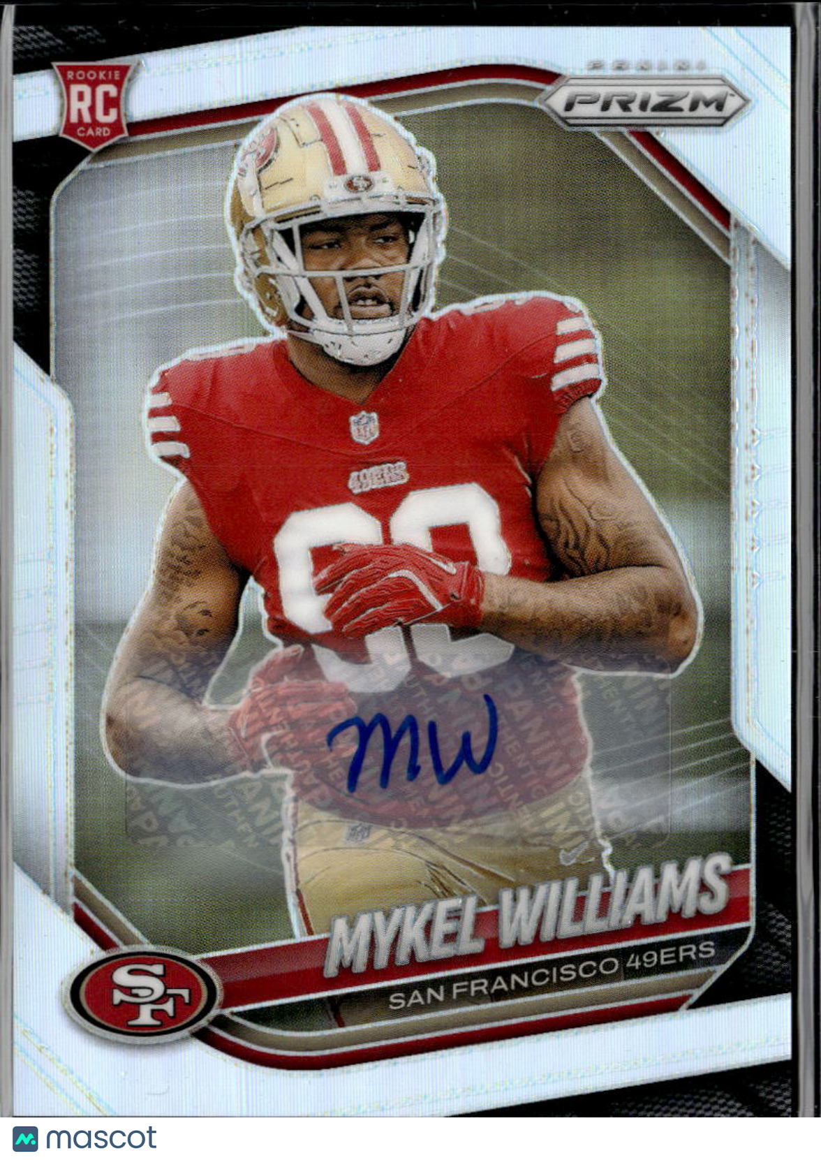 Mykel Williams 2025 Prizm Auto Autograph Rookie RC San Francisco 49ers