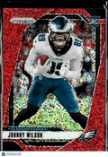 Johnny Wilson 2024 Panini Prizm RC Red Sparkle Philadelphia Eagles