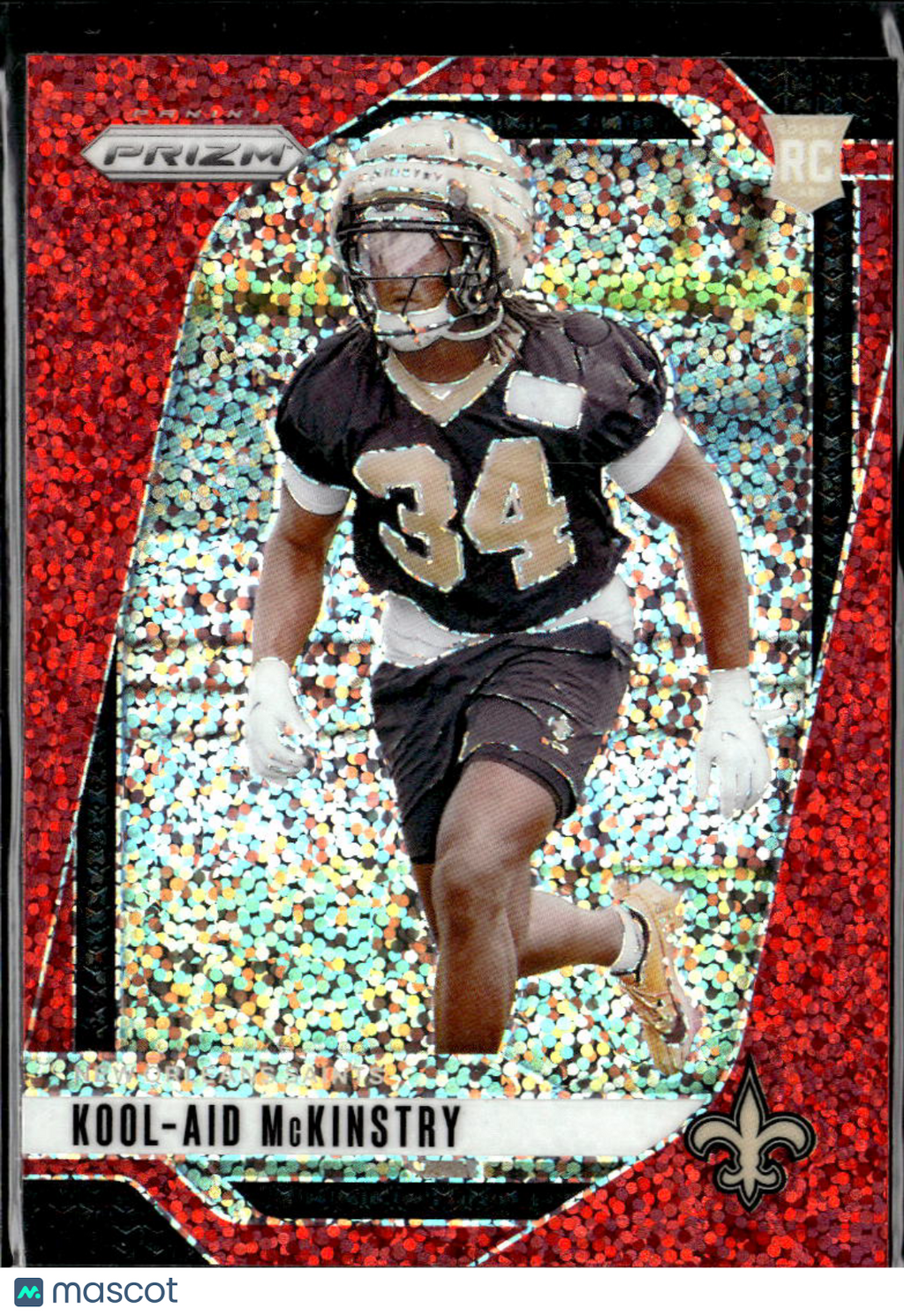 Kool-Aid McKinstry 2024 Panini Prizm RC Red Sparkle Prizm New Orleans Saints