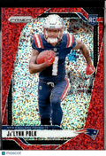 Ja'Lynn Polk 2024 Panini Prizm RC Red Sparkle New England Patriots