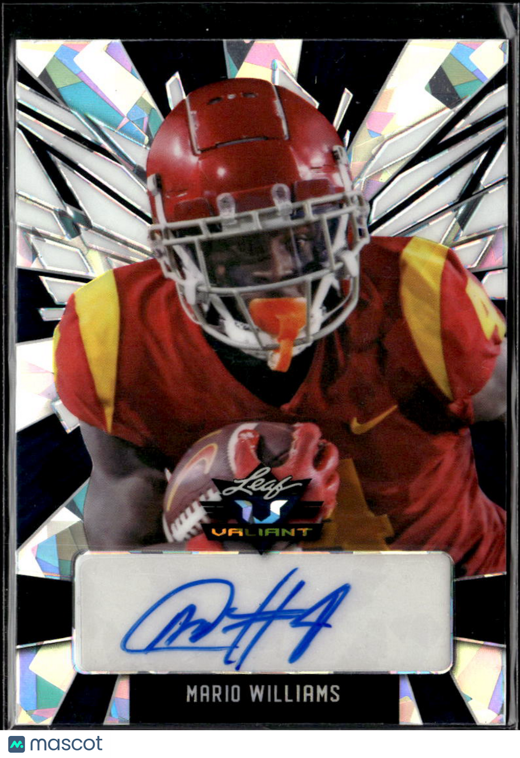 Mario Williams 2022 Leaf Valiant Auto Autograph RC /15 USC Trojans