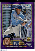Vinnie Pasquantino 2023 Topps Chrome RC Purple Refractor /275 Kansas City Royals