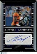 KJ Hamler 2023 Playbook Hash Marks Auto Autograph /199 Denver Broncos