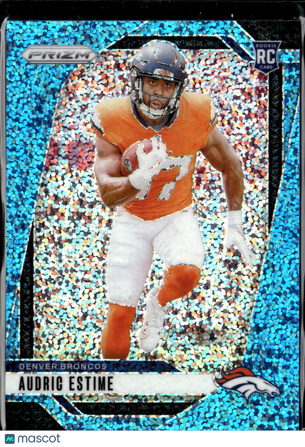 Audric Estime 2024 Prizm Blue Sprakle Rookie RC 93/96 Denver Broncos