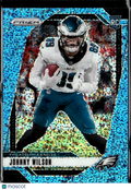 Johnny Wilson 2024 Prizm Blue Sparkle Rookie RC /96 Philadelphia Eagles