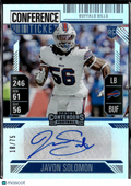 Javon Solomon 2024 Contenders Auto Autograph RC 18/75 Buffalo Bills