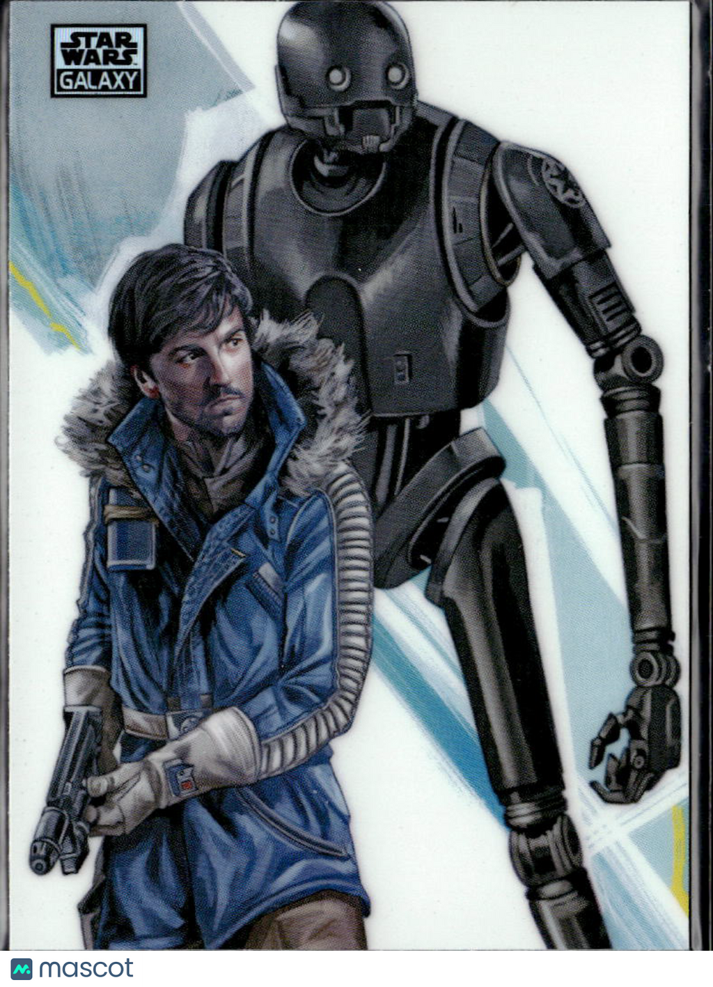 Cassian Andor & K-2SO 2026 Topps Star Wars Galaxy Refractor #9